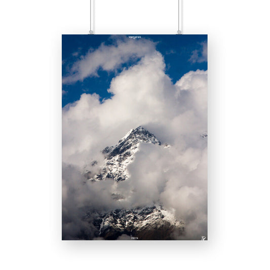 Clouded Peaks Photo Poster