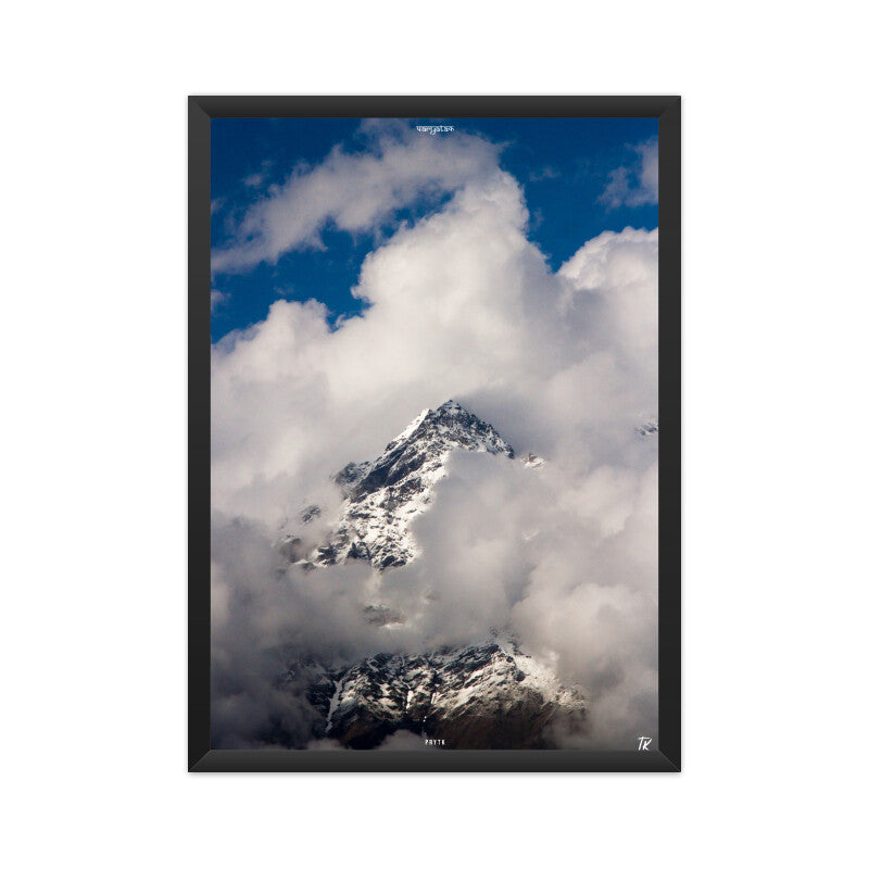 Clouded Peaks Photo Poster