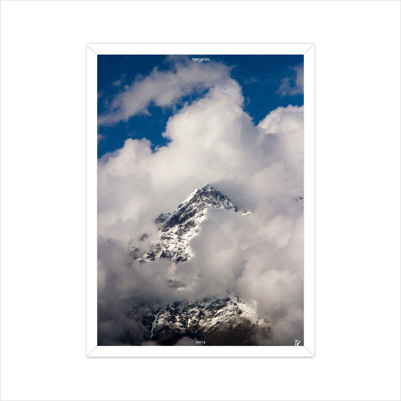 Clouded Peaks Photo Poster