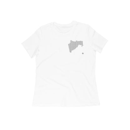 Maharashtra GeoLingo Black Women's T-shirt