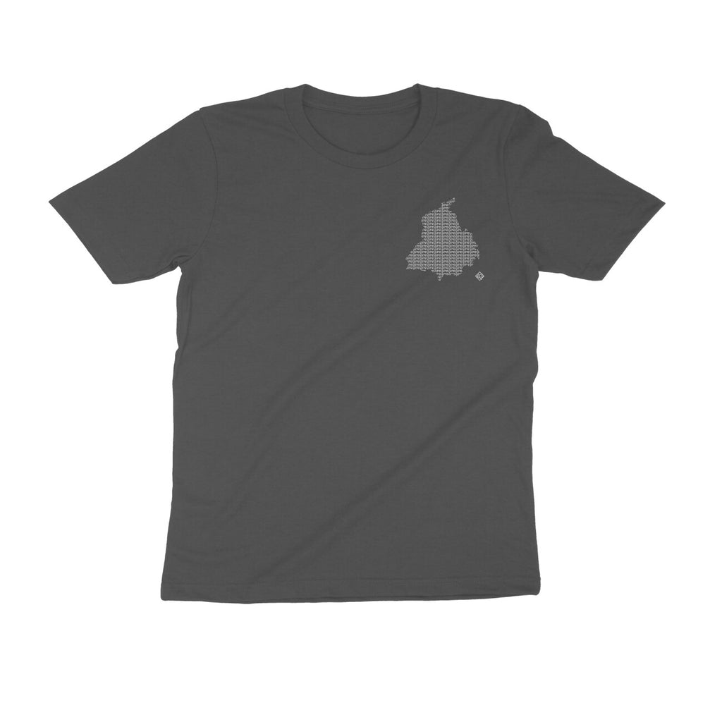 Punjab GeoLingo // White Print T-shirt for Men