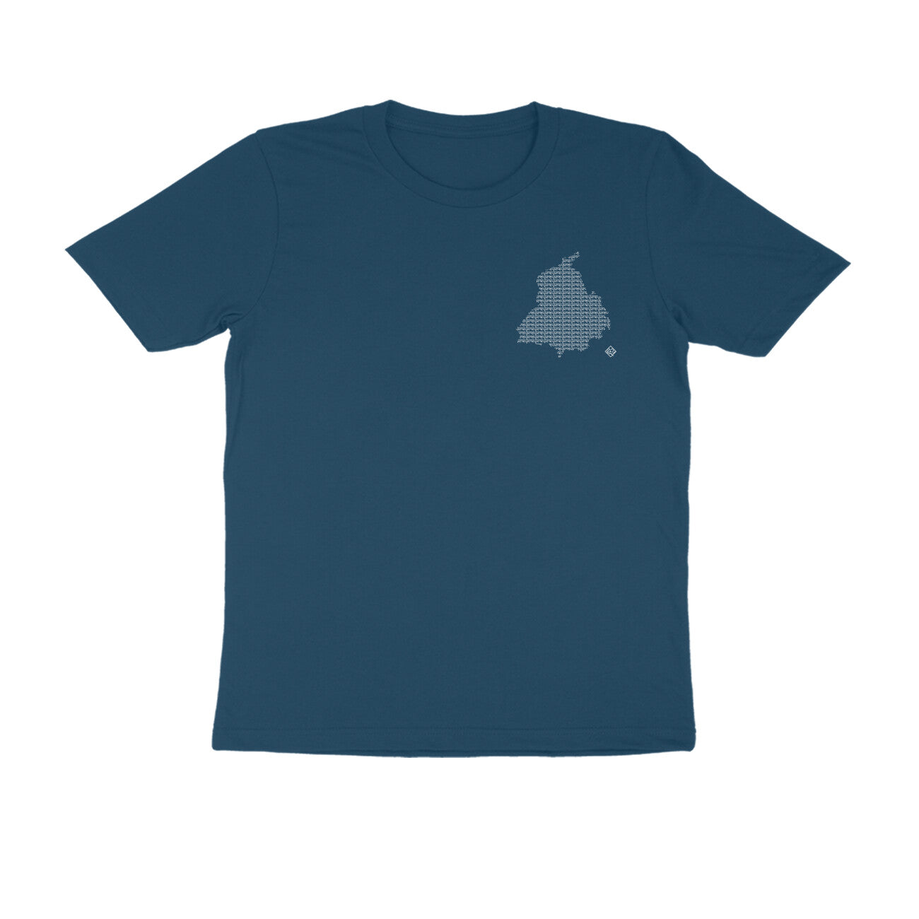 Punjab GeoLingo // White Print T-shirt for Men