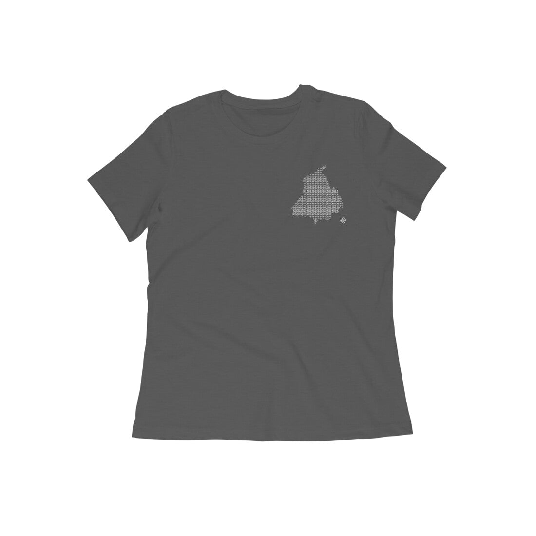 Punjab GeoLingo // White Print T-shirt for Women