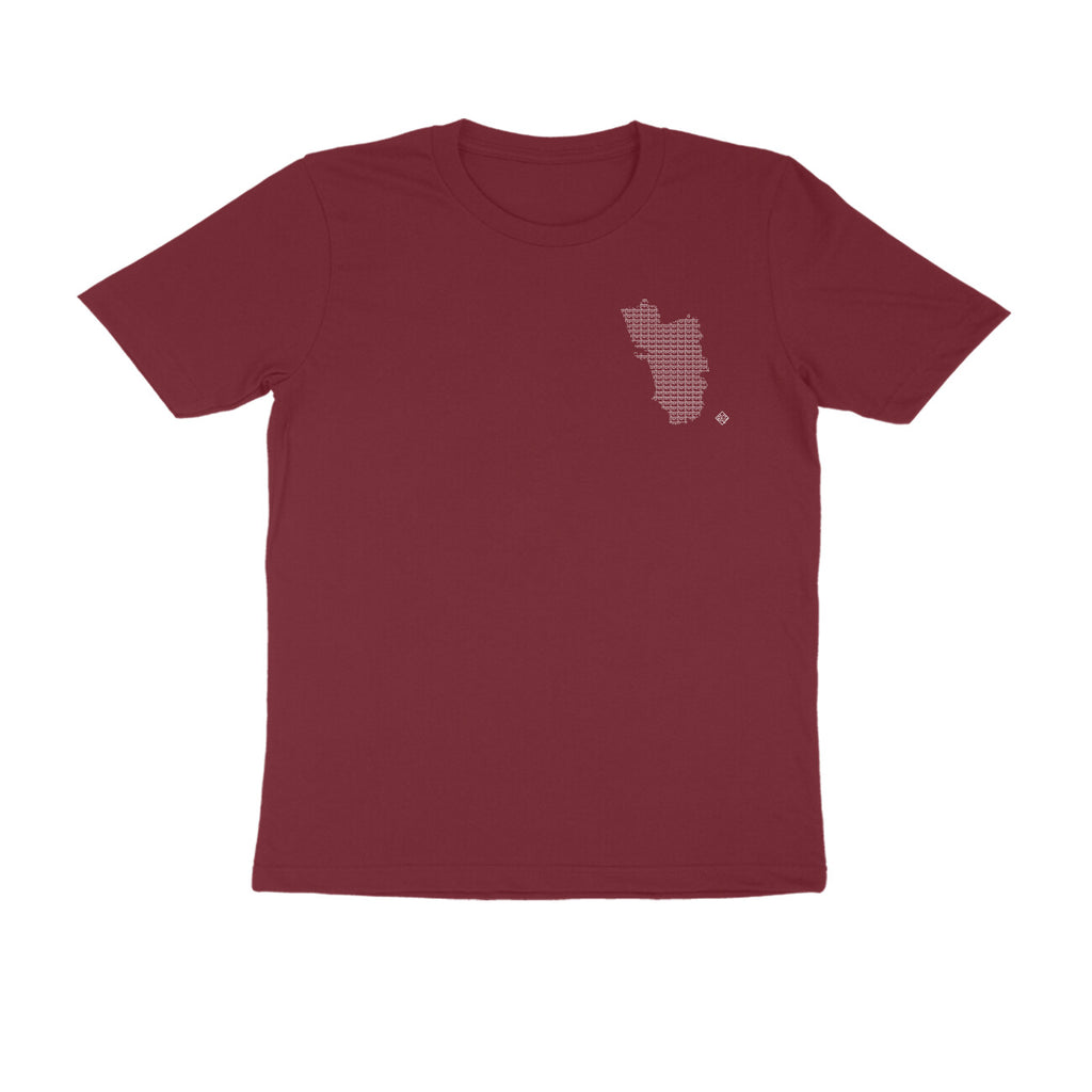 Goa GeoLingo // White Print T-shirt for Men