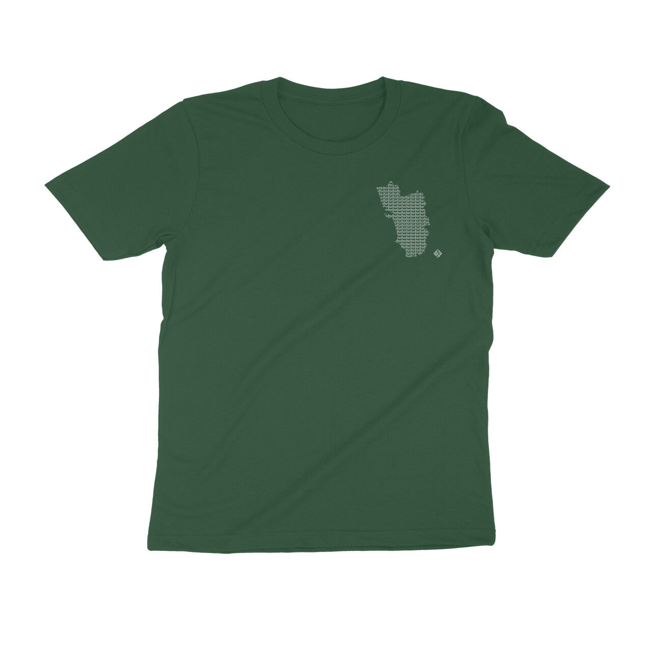 Goa GeoLingo // White Print T-shirt for Men