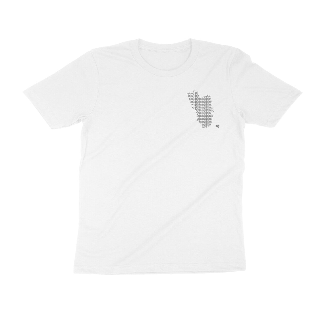 Goa GeoLingo // Black Print T-shirt for Men
