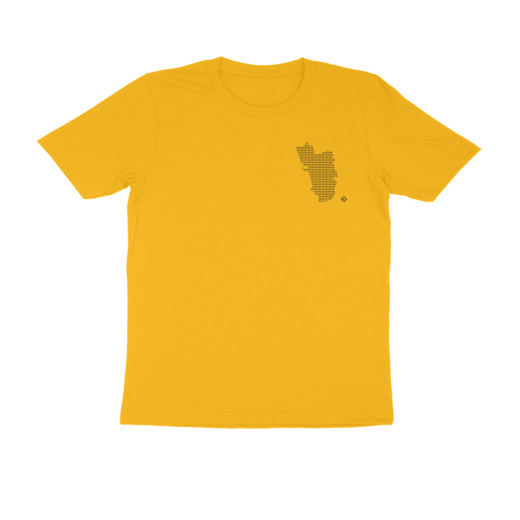 Goa GeoLingo // Black Print T-shirt for Men
