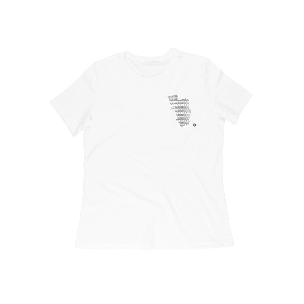 Goa GeoLingo // Black Print T-shirt for Women