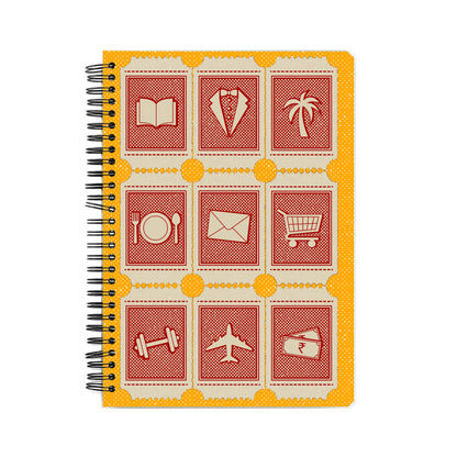 Red Stamps Notebook