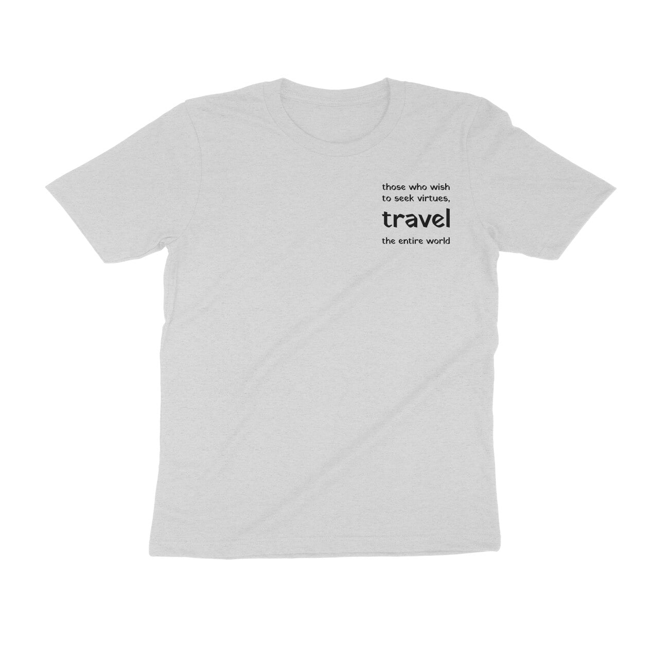 पर्यटन् पृथिवीं सर्वां, गुणान्वेषणतत्परः Sanskrit T-shirt for Men