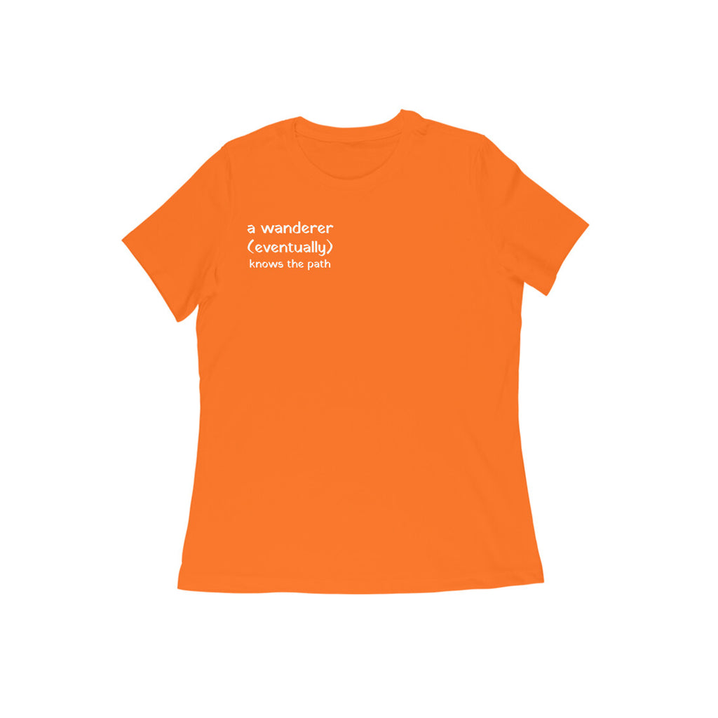 चरन्मार्गान्विजानाति Sanskrit T-shirt for Women