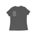 हदये सुखसम्पत्तिः पदे पर्यटनं फलम् - Sanskrit T-shirt for Women