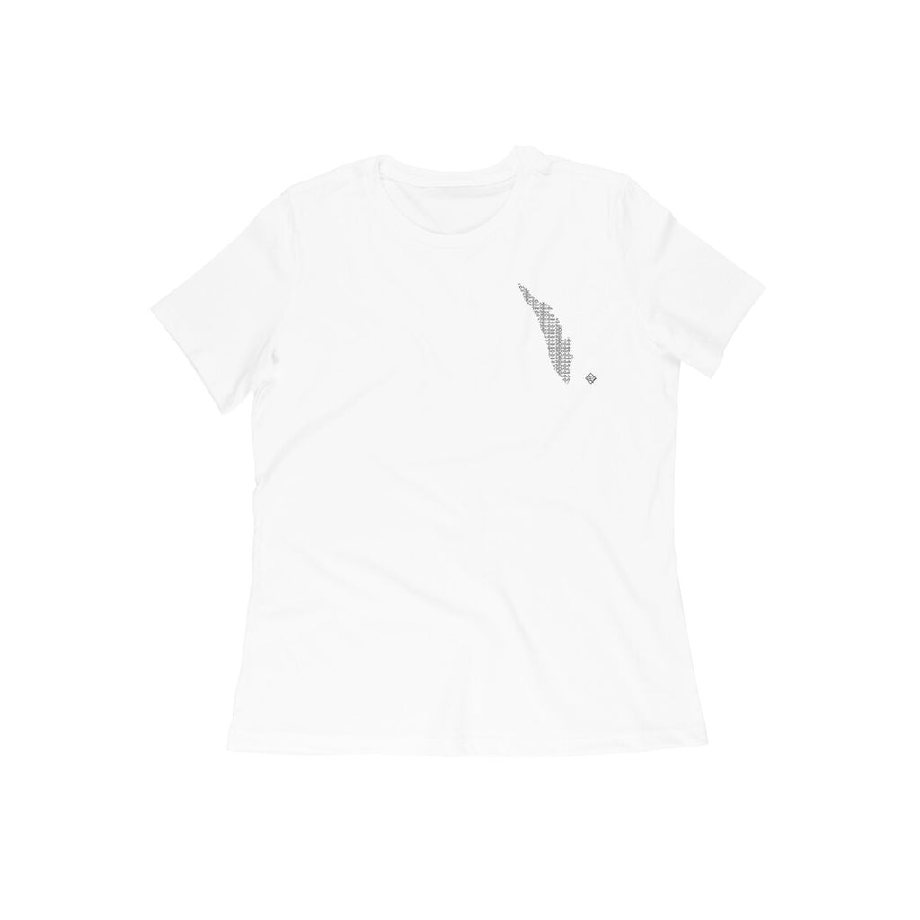 Kerala GeoLingo // Black Print T-shirt for Women