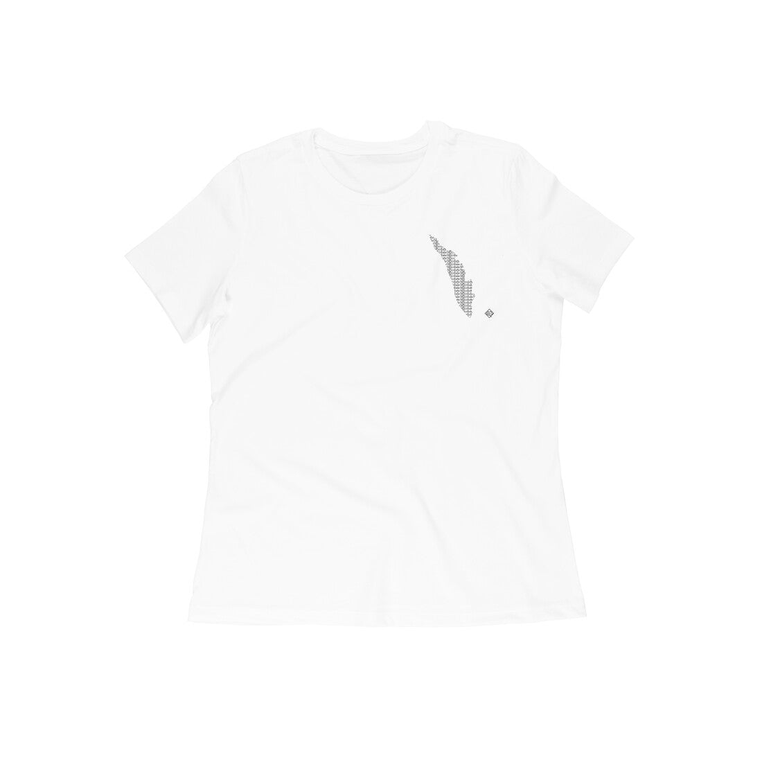Kerala GeoLingo // Black Print T-shirt for Women