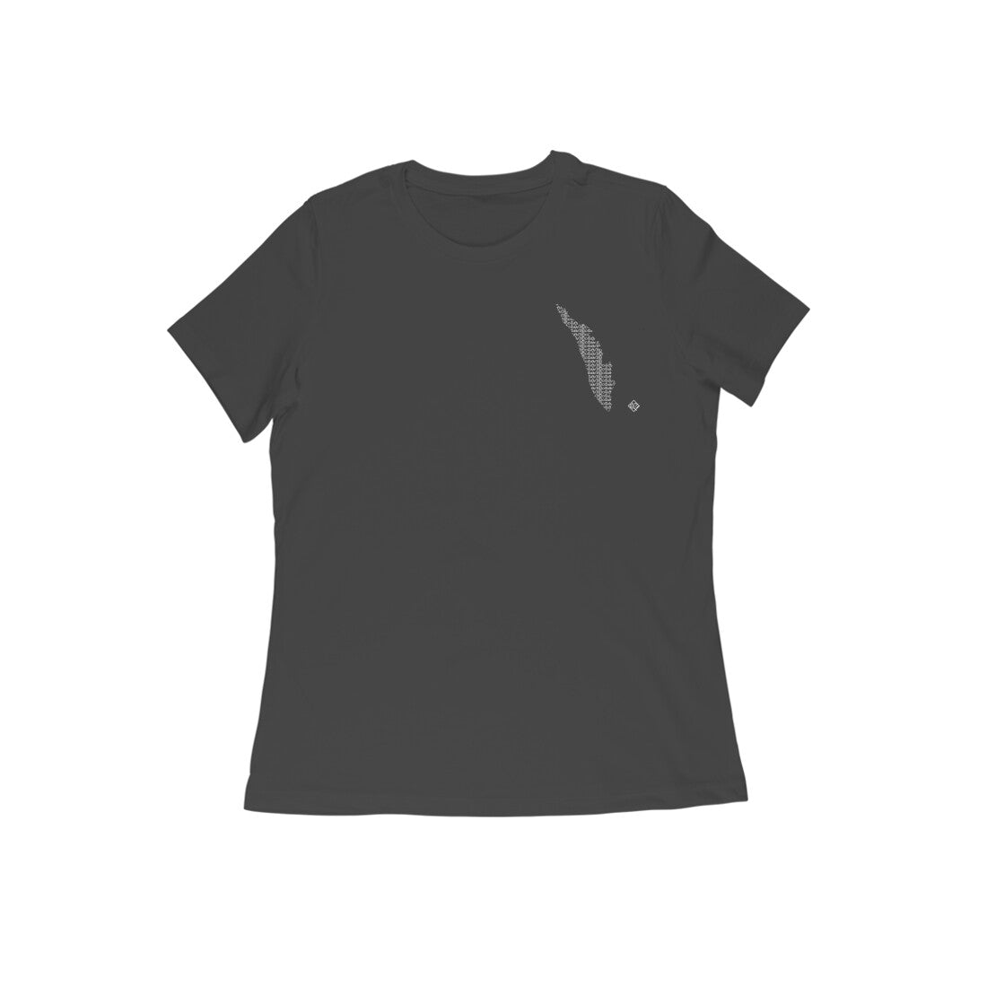 Kerala GeoLingo // White Print T-shirt for Women