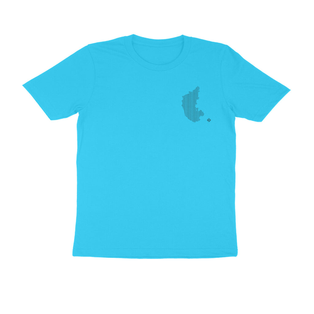 Karnataka GeoLingo // Black Print T-shirt for Men
