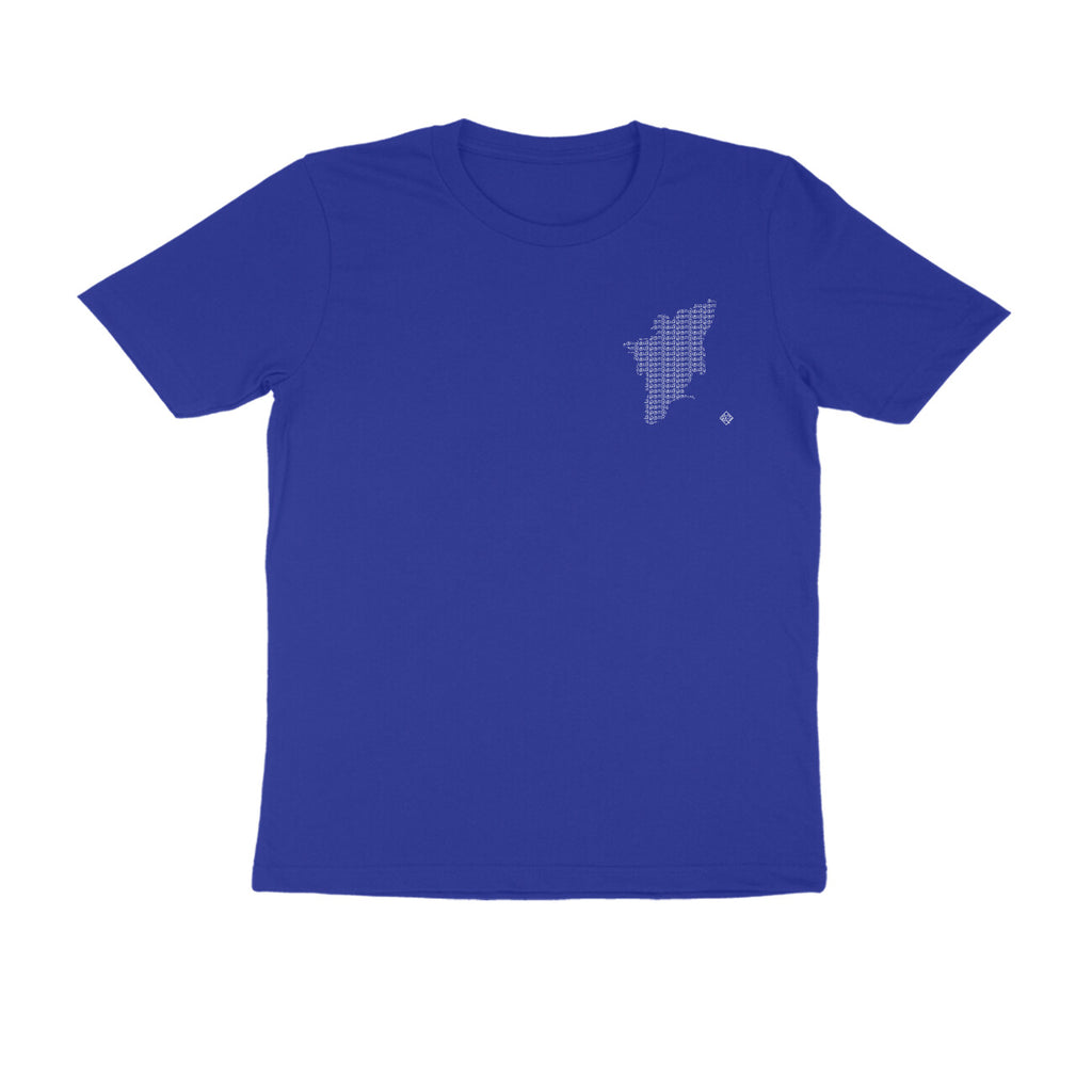 Tamil Nadu GeoLingo // White Print T-shirt for Men