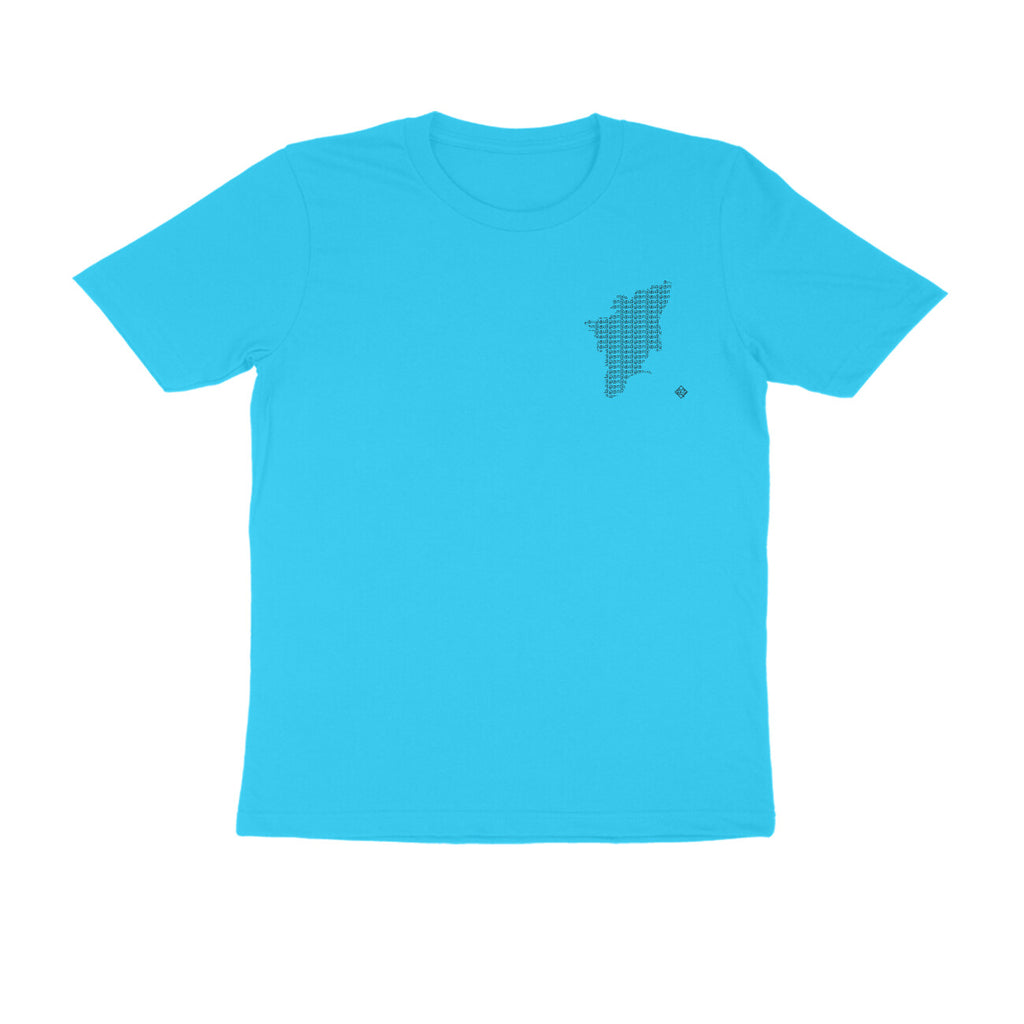 Tamil Nadu GeoLingo // Black Print T-shirt for Men