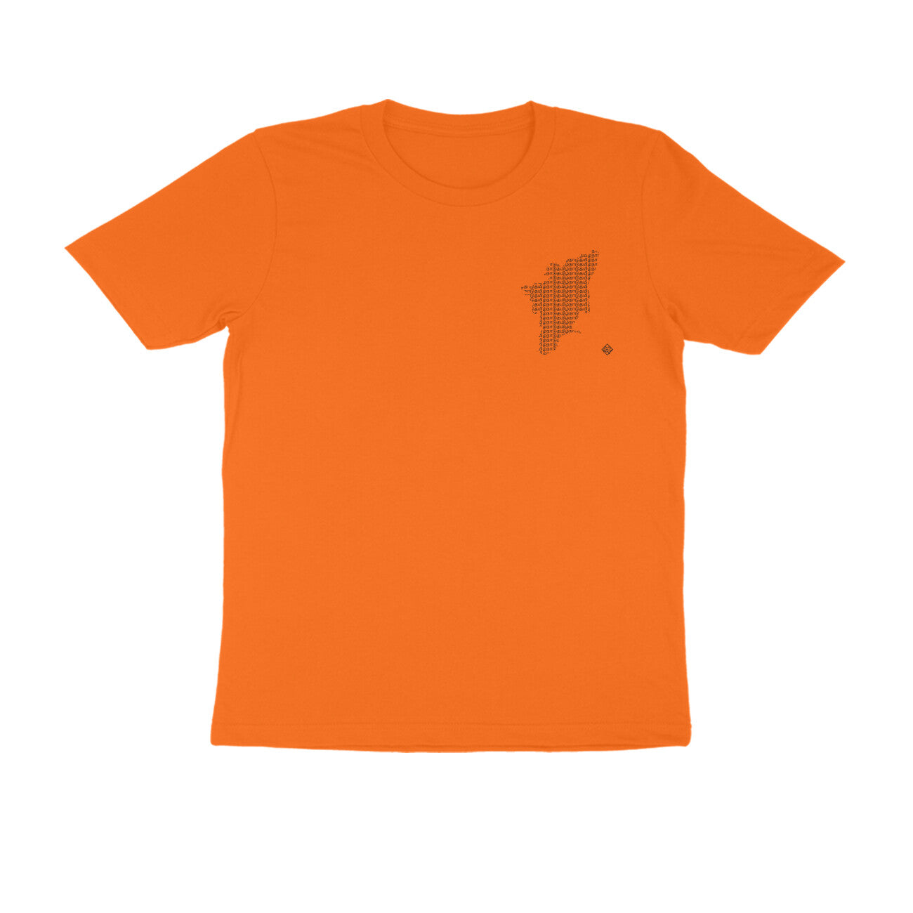 Tamil Nadu GeoLingo // Black Print T-shirt for Men