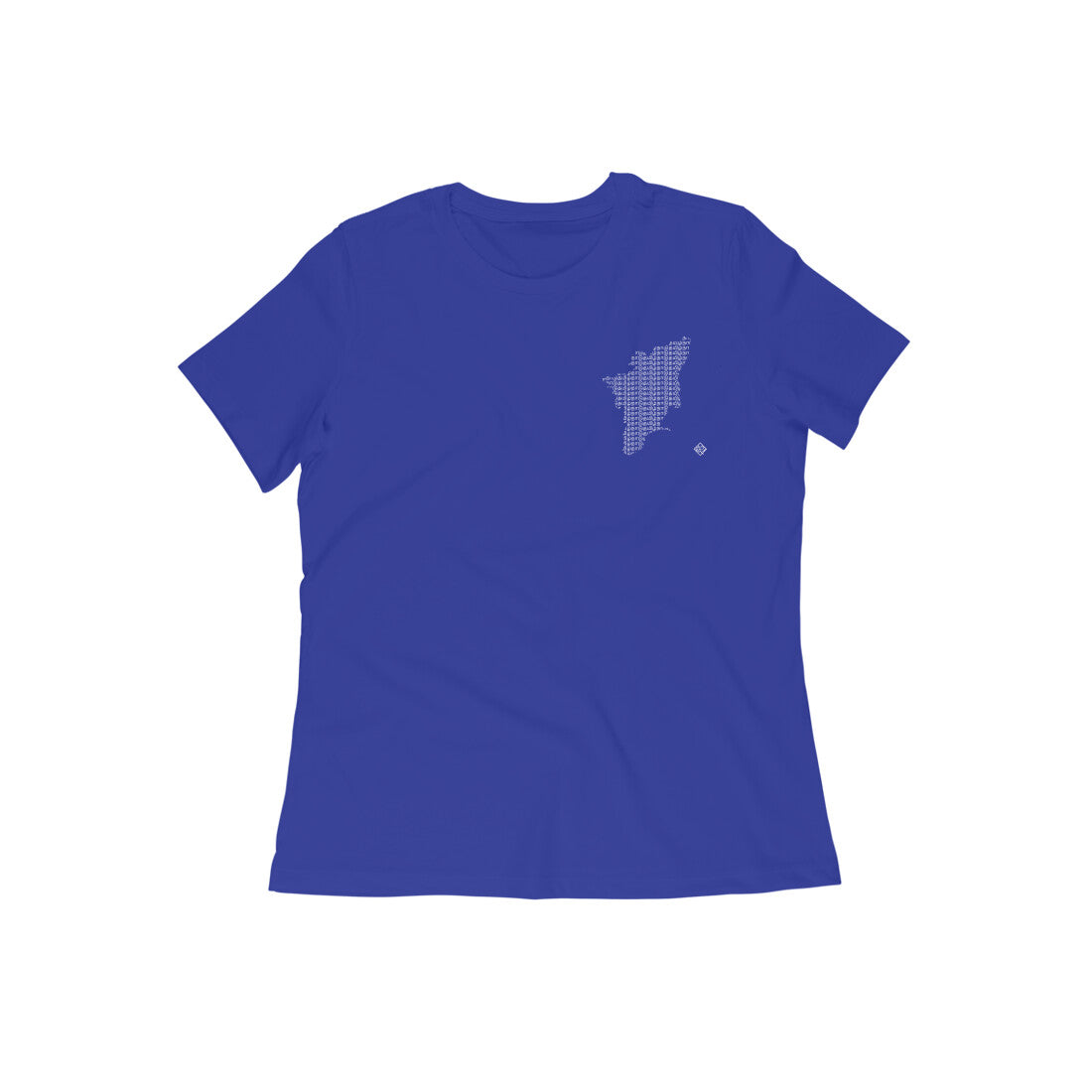 Tamil Nadu GeoLingo // White Print T-shirt for Women