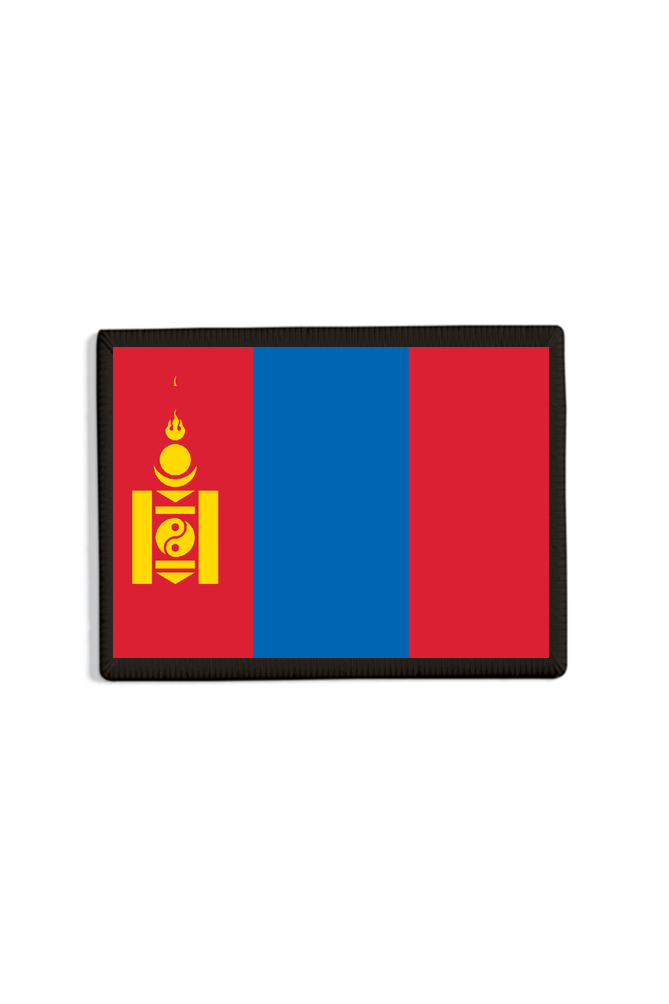 Mongolia Flag Patch Black