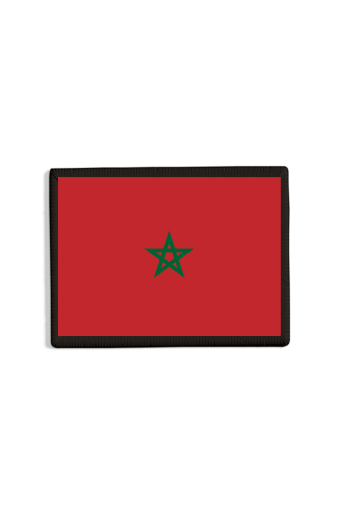 Morocco Flag Patch Black