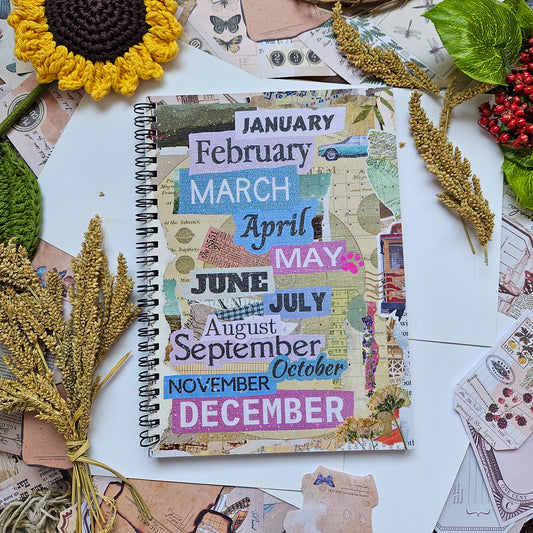 Vintage Monthly Notebook